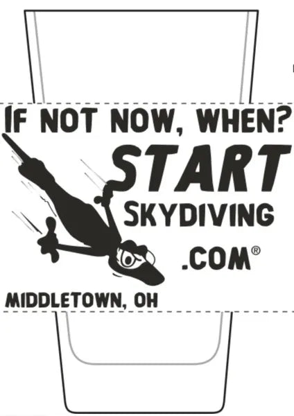 Start Skydiving Pint/Pub Glass